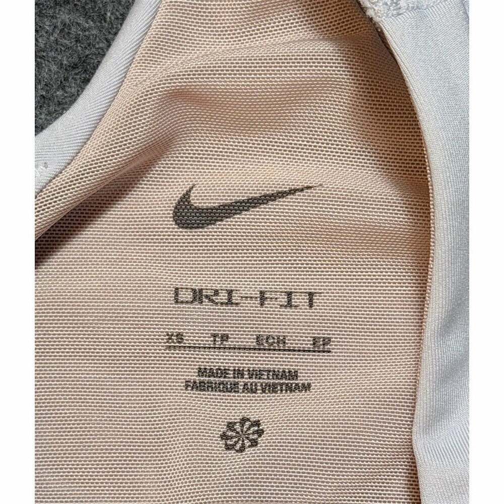 Nike Dri-FIT Tank Top Womens S White Racerback Built-In Bra Activewear - Picture 3 of 7